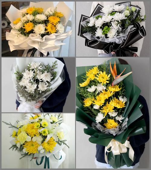 广东揭阳市惠来县靖海镇前吴村白事花束代送
